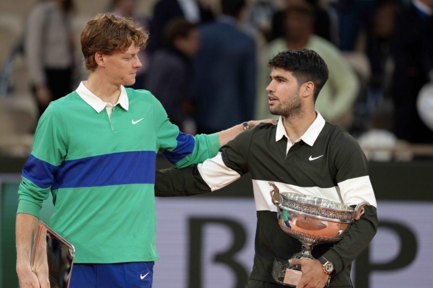 Jannik Sinner và Carlos Alcaraz