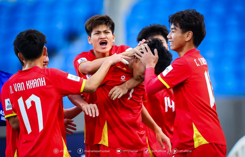 Đội tuyển U18 Việt Nam tập luyện