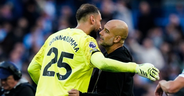 Donnarumma chơi hay trong chiến thắng của Man City.