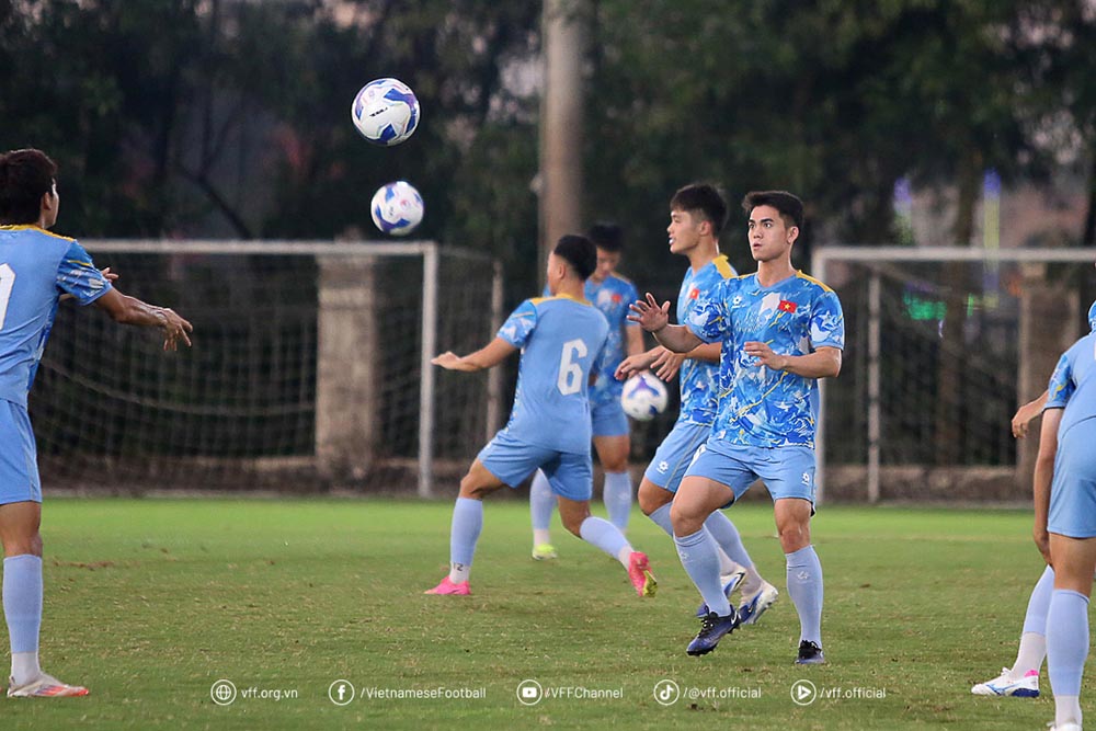 U23 Việt Nam chuẩn bị trận đấu với U23 Yemen