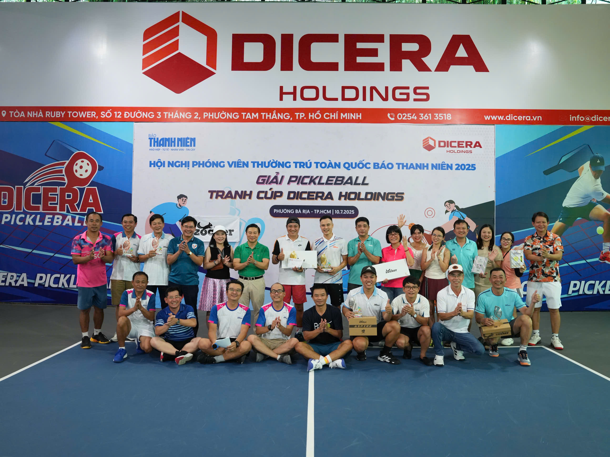 Sân đấu cụm pickleball DICERA tại TP.HCM