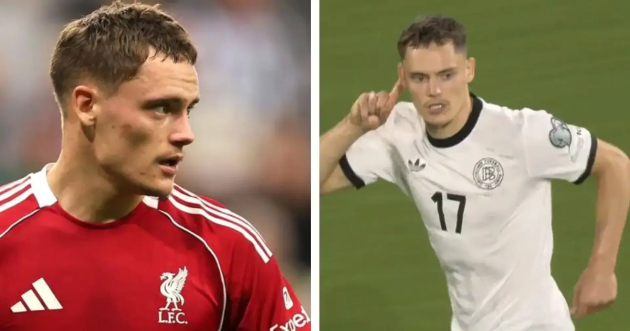 Florian Wirtz trong màu áo Liverpool