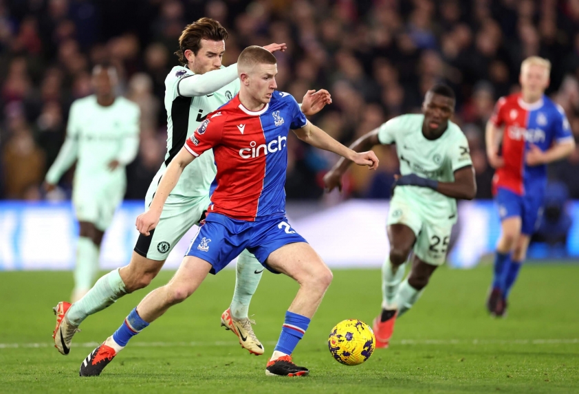 Wharton ăn mừng chức vô địch cùng Crystal Palace