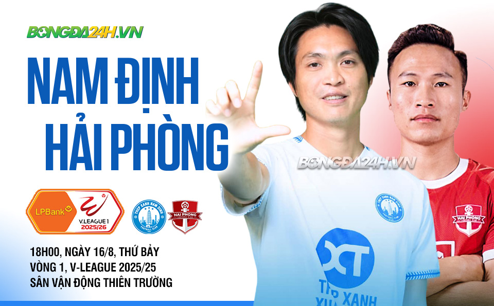 Trận đấu Nam Định vs Hải Phòng