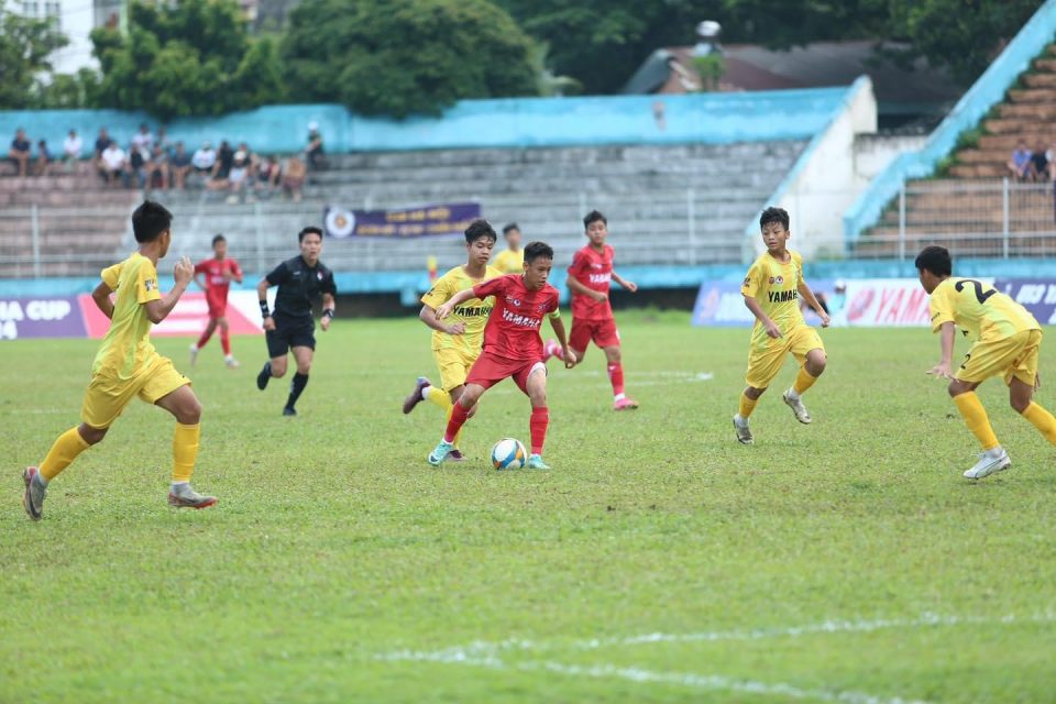 Hình ảnh các cầu thủ U13 tham gia giải đấu