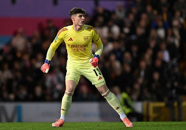 Kepa trong màu áo Arsenal không có nhiều cơ hội thi đấu