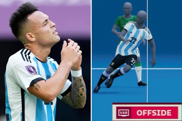 Lautaro Martinez việt vị SAOT