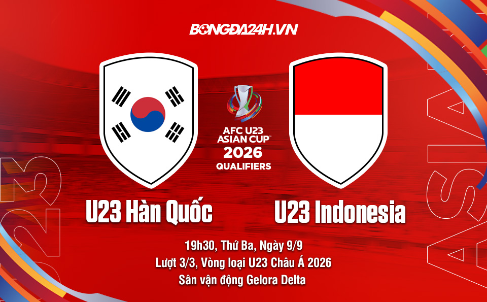 U23 Hàn Quốc vs U23 Indonesia