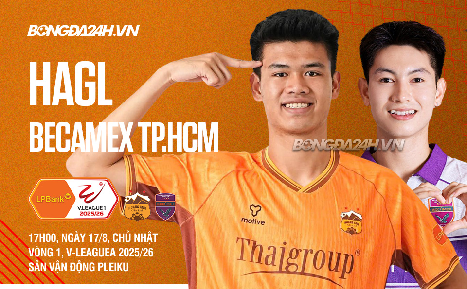 Trận đấu HAGL vs Becamex TPHCM
