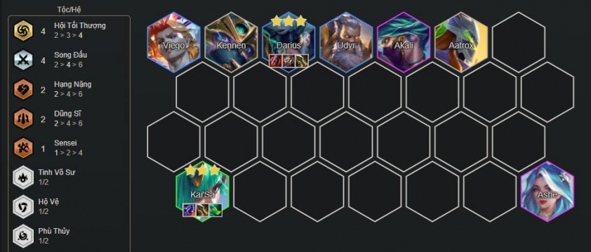 Bố trí đội hình Darius Hội Tối Thượng trong DTCL mùa 15