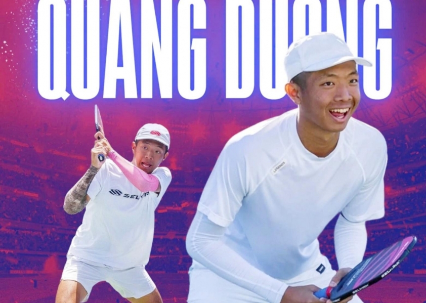 Quang Dương trên bục vinh quang