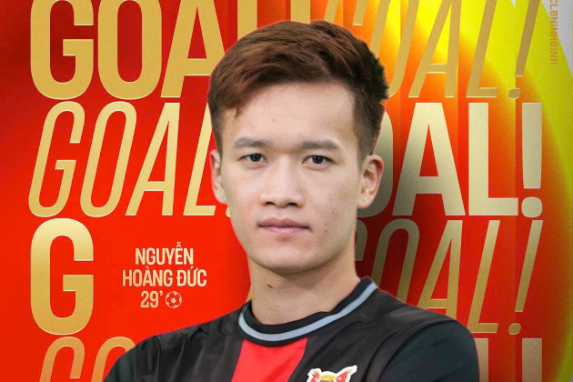 Tiền vệ Hoàng Đức tỏa sáng trong trận derby Ninh Bình vs Nam Định