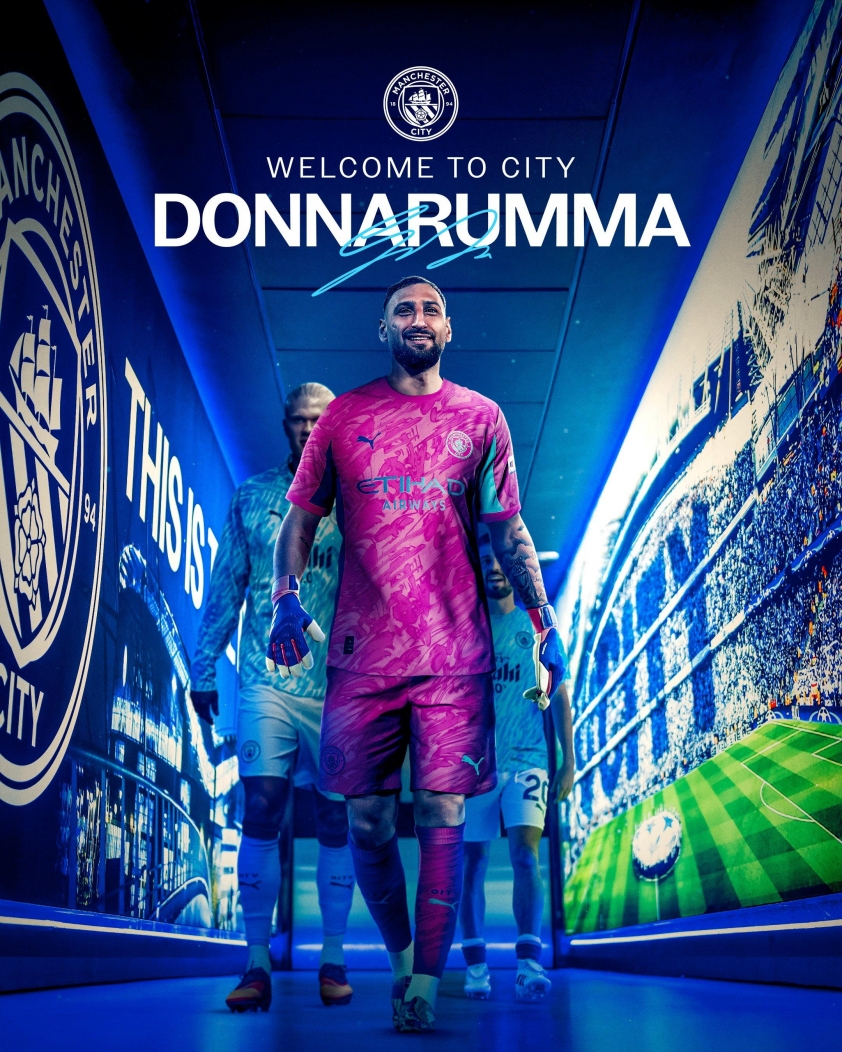 Donnarumma gia nhập Man City