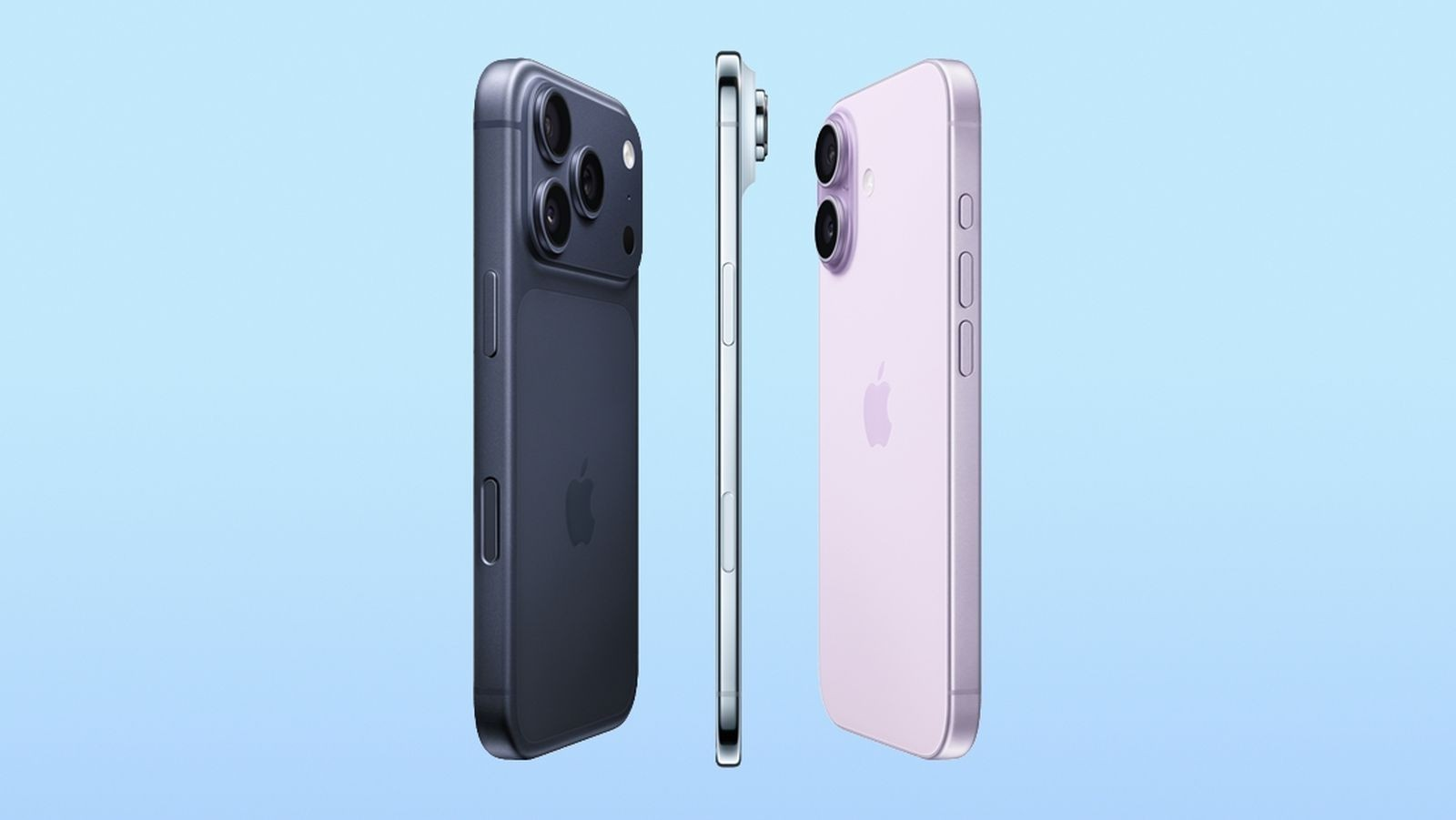 iPhone 17 lineup model from left to right