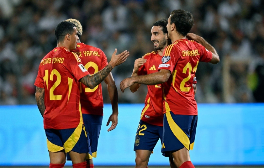 Tây Ban Nha thắng tưng bừng ngày ra quân vòng loại World Cup 2026