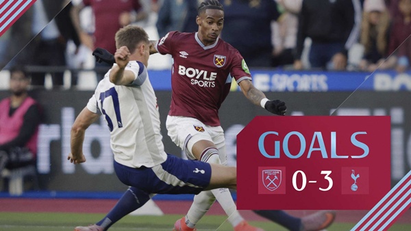 Tottenham dẫn dắt trận đấu trước West Ham