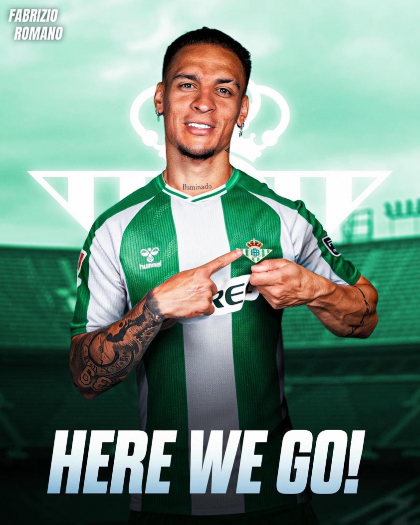 Fabrizio Romano xác nhận Antony đến Real Betis
