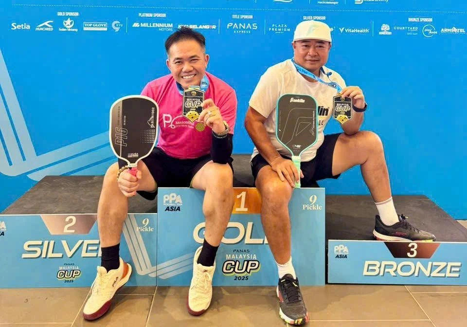 Lý Minh Triết và Tony Hoàng vô địch U.50 giải pickleball PPA Tour Asia Malaysia Cup