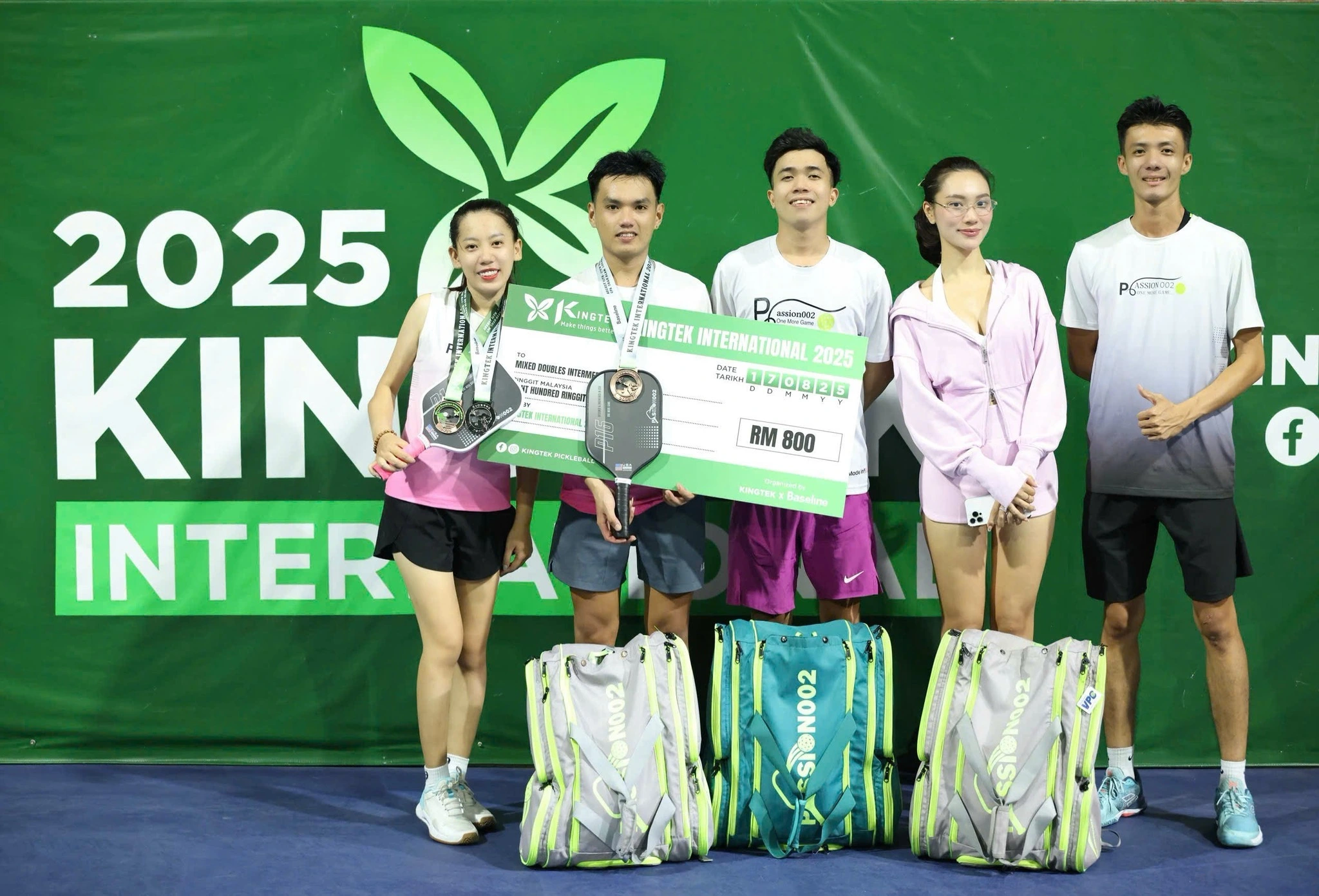 Các tay vợt Việt Nam gặt hái thành tích khả quan ở giải pickleball Kingtek International 2025