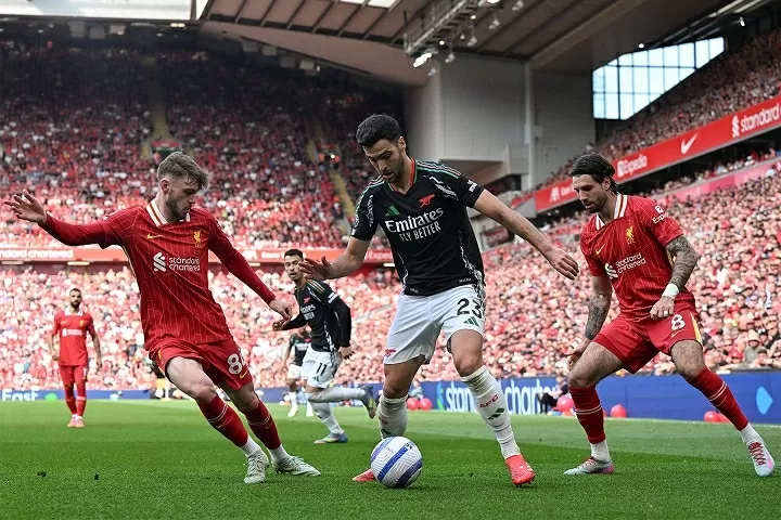 Liverpool chạm trán Arsenal tại Anfield