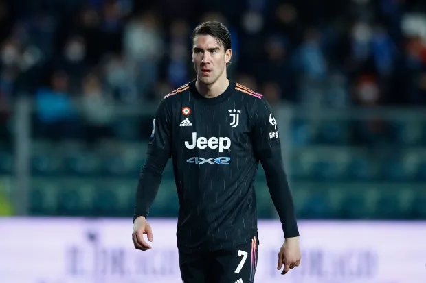 Dusan Vlahovic trên sân Juventus