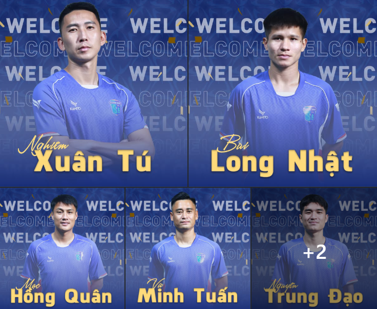 Ảnh các cầu thủ mới của Quảng Ninh