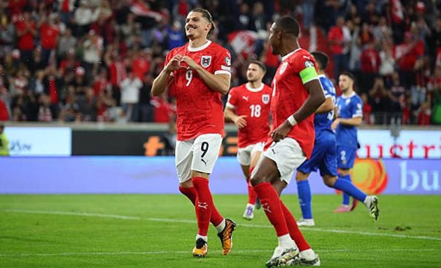 Tuyển Áo thắng trận thứ tư liên tiếp ở vòng loại World Cup 2026.