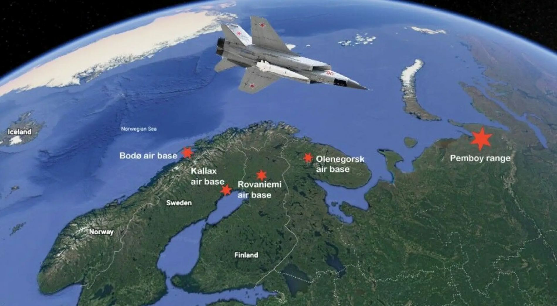 Máy bay MiG-31K mang tên lửa Kinzhal cất cánh tại căn cứ không quân