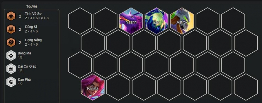 Đầu game đội hình Samira Carry