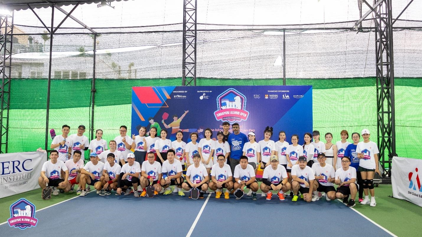 Giải đấu Singapore Alumni Open Pickleball Tournament nhận được sự quan tâm của các cựu du học sinh tại nhiều quốc gia
