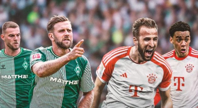 Bayern vượt trội so với Werder Bremen