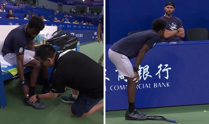 Gael Monfils dính chấn thương mắt cá chân tại Chengdu Open 2025