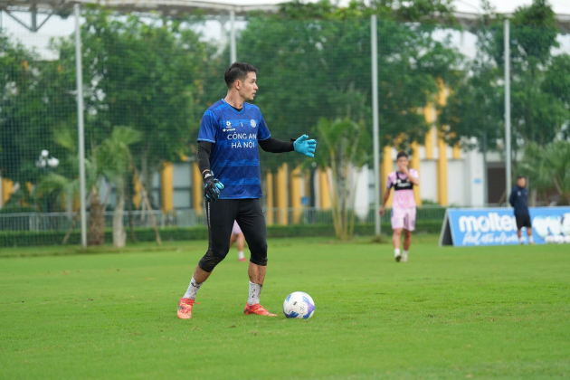 Nguyễn Filip dự kiến chỉ mất khoảng 2 tuần để hồi phục hoàn toàn Thủ môn Nguyễn Filip tập luyện hồi phục