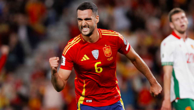 Mikel Merino ghi bàn cho Tây Ban Nha