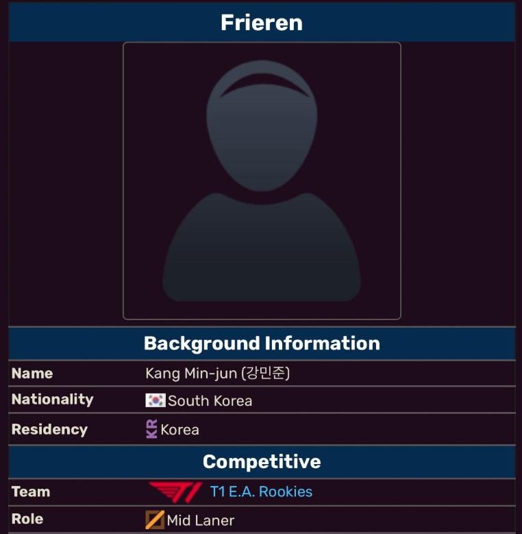 Frieren gia nhập T1 E.A. Rookies