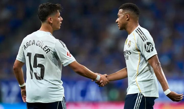 Arda Guler và Kylian Mbappe phối hợp ăn ý trên sân