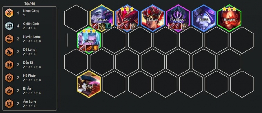 Cuối game đội hình Yone Chiến Binh Chi tiết cuối trận DTCL mùa 7.5