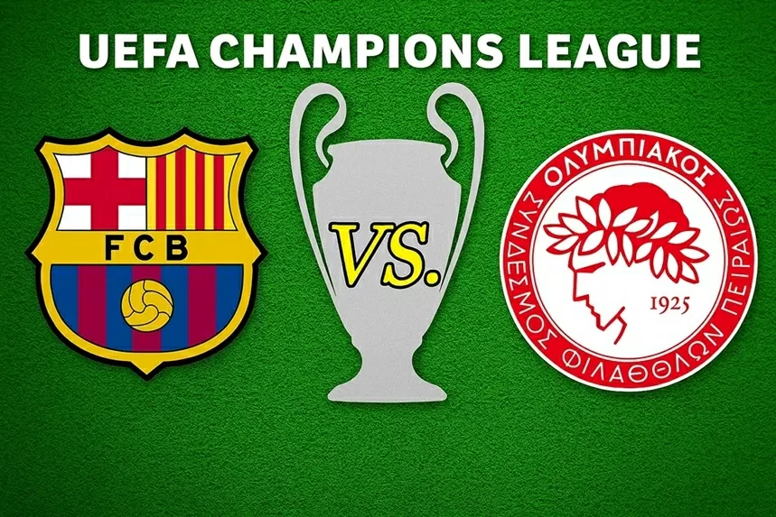 Trận đấu Barcelona vs Olympiacos diễn ra tại Tây Ban Nha