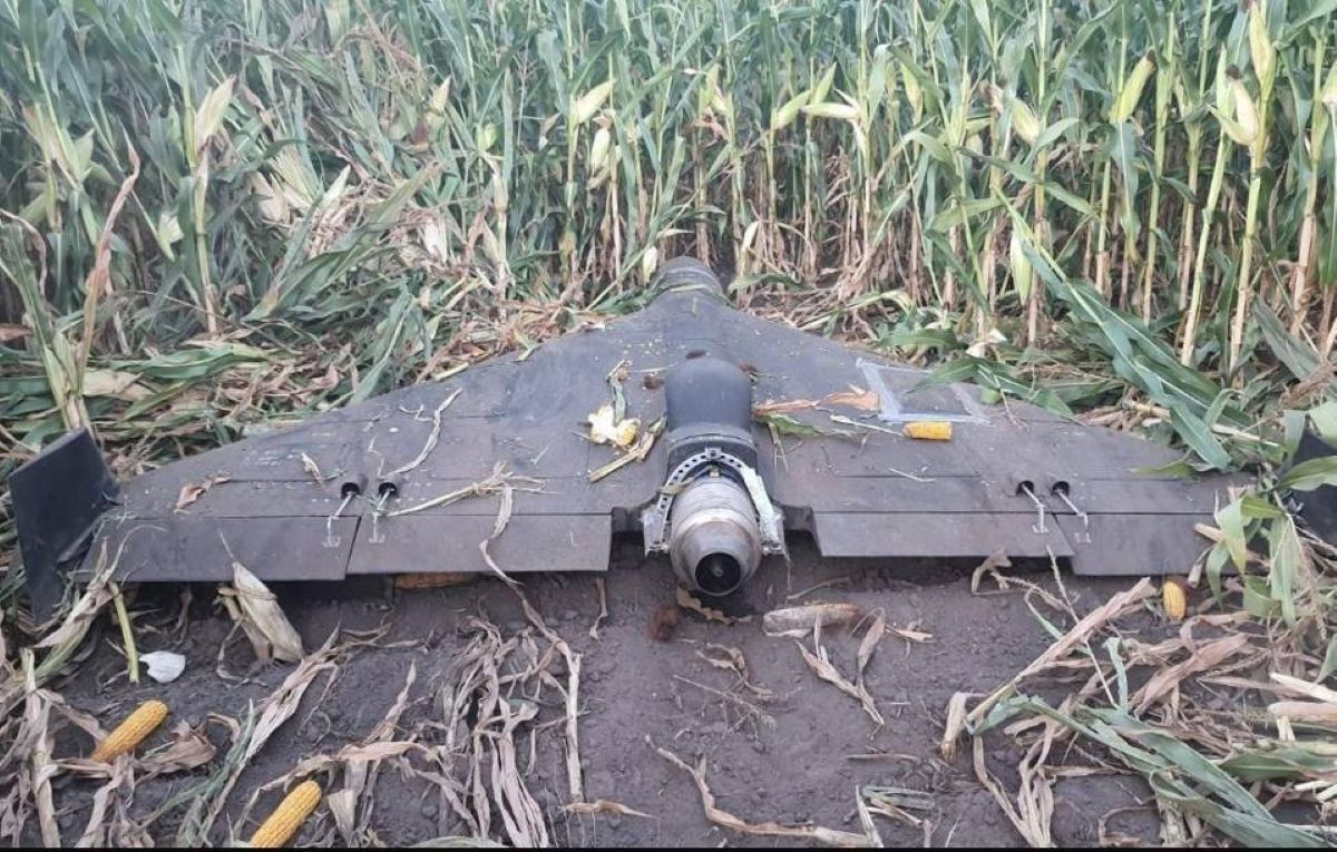 Một chiếc UAV Shahed Geran-3 bị bắn rơi còn nguyên vẹn