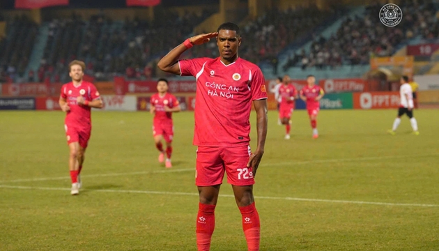 Alan ghi bàn giúp Công an Hà Nội đánh bại TP.HCM Alan ghi bàn trận Công an Hà Nội vs TP.HCM