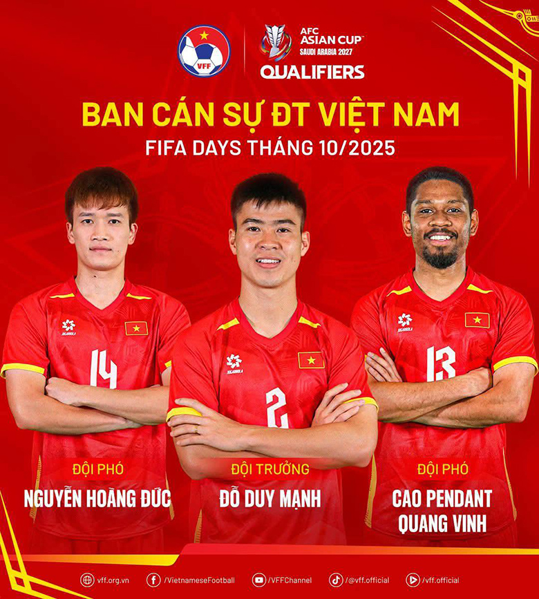 Quang Vinh Pendant lần đầu làm đội phó tuyển Việt Nam - Ảnh 1 Quang Vinh Pendant lần đầu làm đội phó tuyển Việt Nam