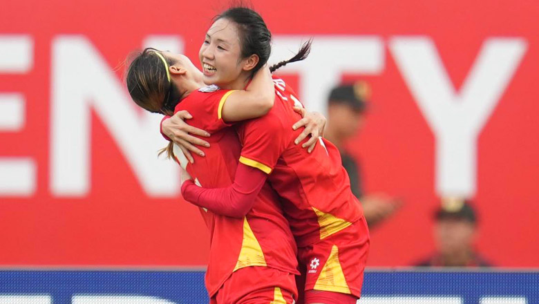 Hải Yến góp 1 bàn trong thắng lợi của ĐT Việt Nam - ảnh FAT Hải Yến ăn mừng bàn thắng