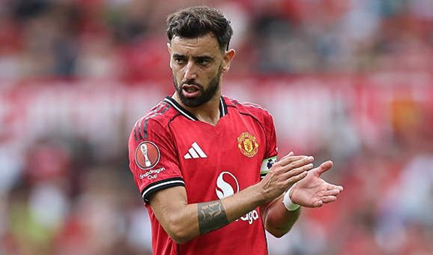Bruno Fernandes trong màu áo Manchester United