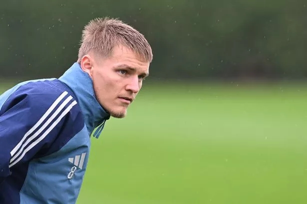 Martin Odegaard 07 Martin Odegaard đang tập luyện