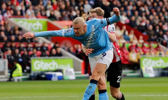 Haaland là điểm đến khi Man City triển khai các tình huống phản công.