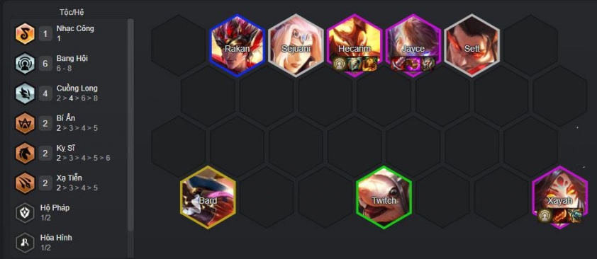 Chiến thuật cuối game đội hình Xayah Bang Hội