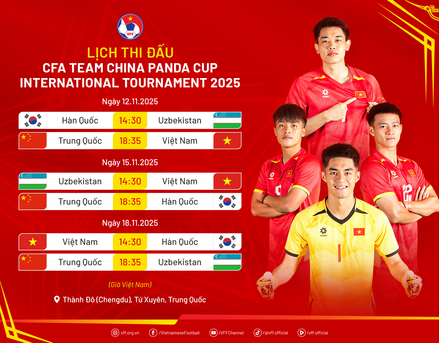 Lịch thi đấu Panda Cup 2025