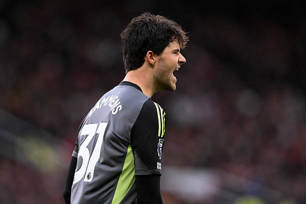 Thủ môn Senne Lammens trong màu áo Manchester United
