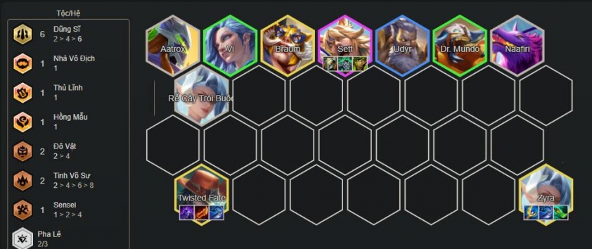 Đội hình Twisted Fate Bẫy Độc Exodia đầy đủ tướng và hệ tộc