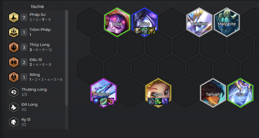 Cuối game đội hình Sohm Pháp Sư Cách chơi đội hình Sohm Pháp Sư DTCL Mùa 7.5